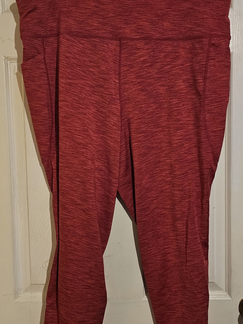 Ideology 3X Plus Size High Waist Leggings Pink Heathered Recycled Poly